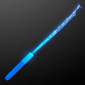 Blank Blue Flashing Stick Wand w/ Blue Sparkle Fibers